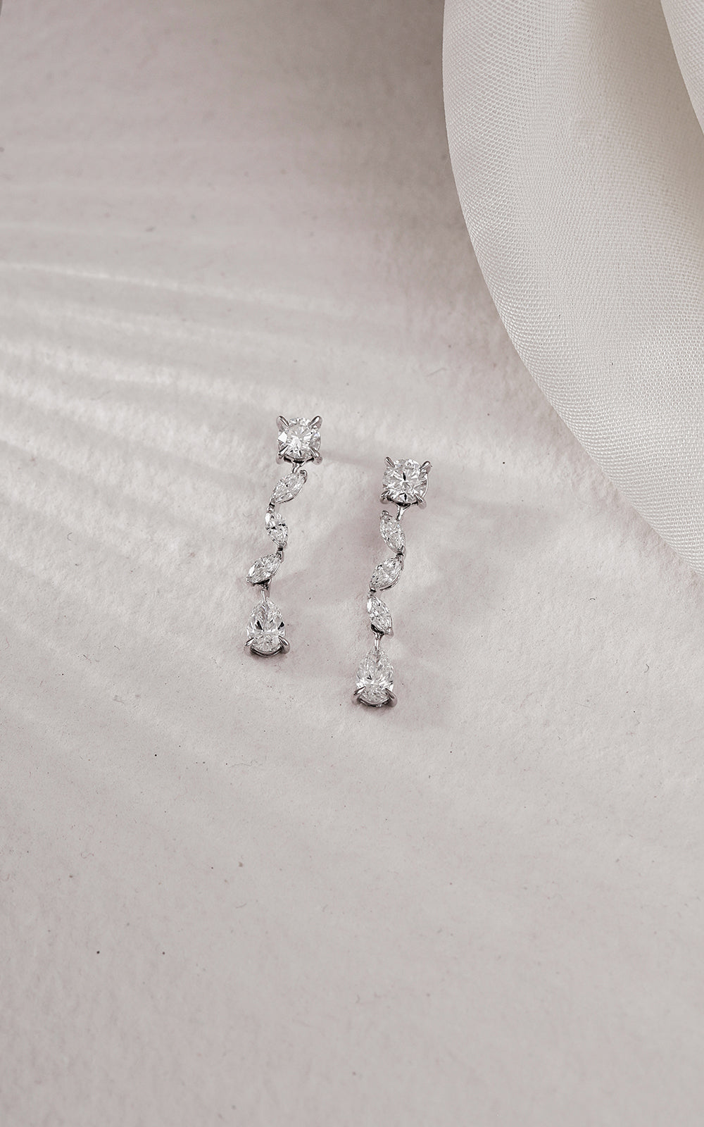 Elegant Cascade Dangle Earrings