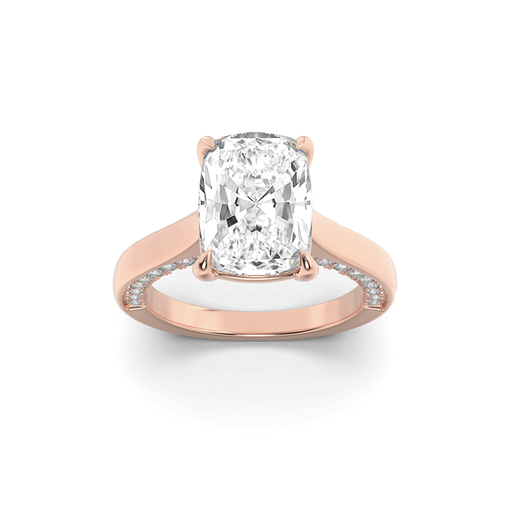 Cushion Vision Solitaire Ring