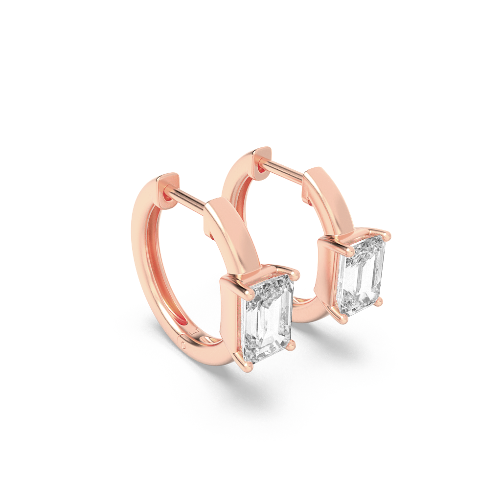 Emerald Dawn Curve Hoops