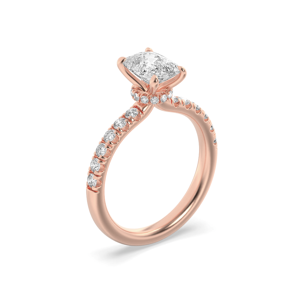 Lightstream Cushion Solitaire Ring
