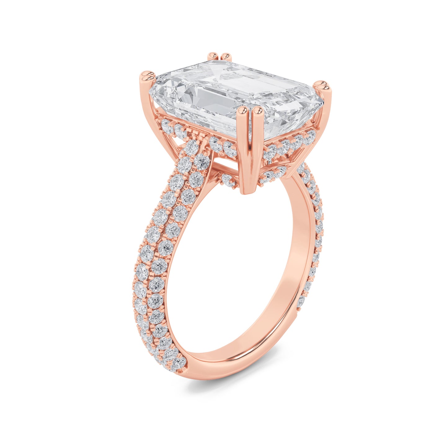 Emerald Dreamscape Halo Ring