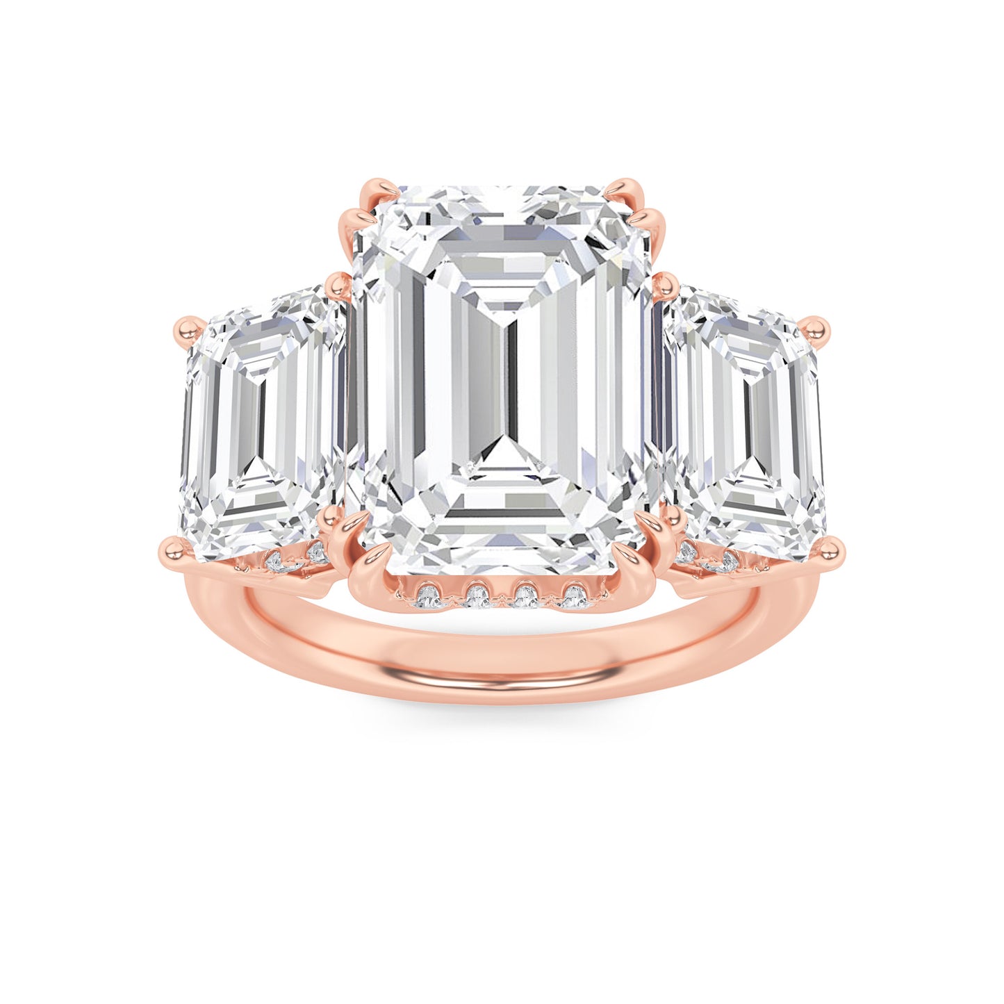 Grandeur Emerald Diamond Ring