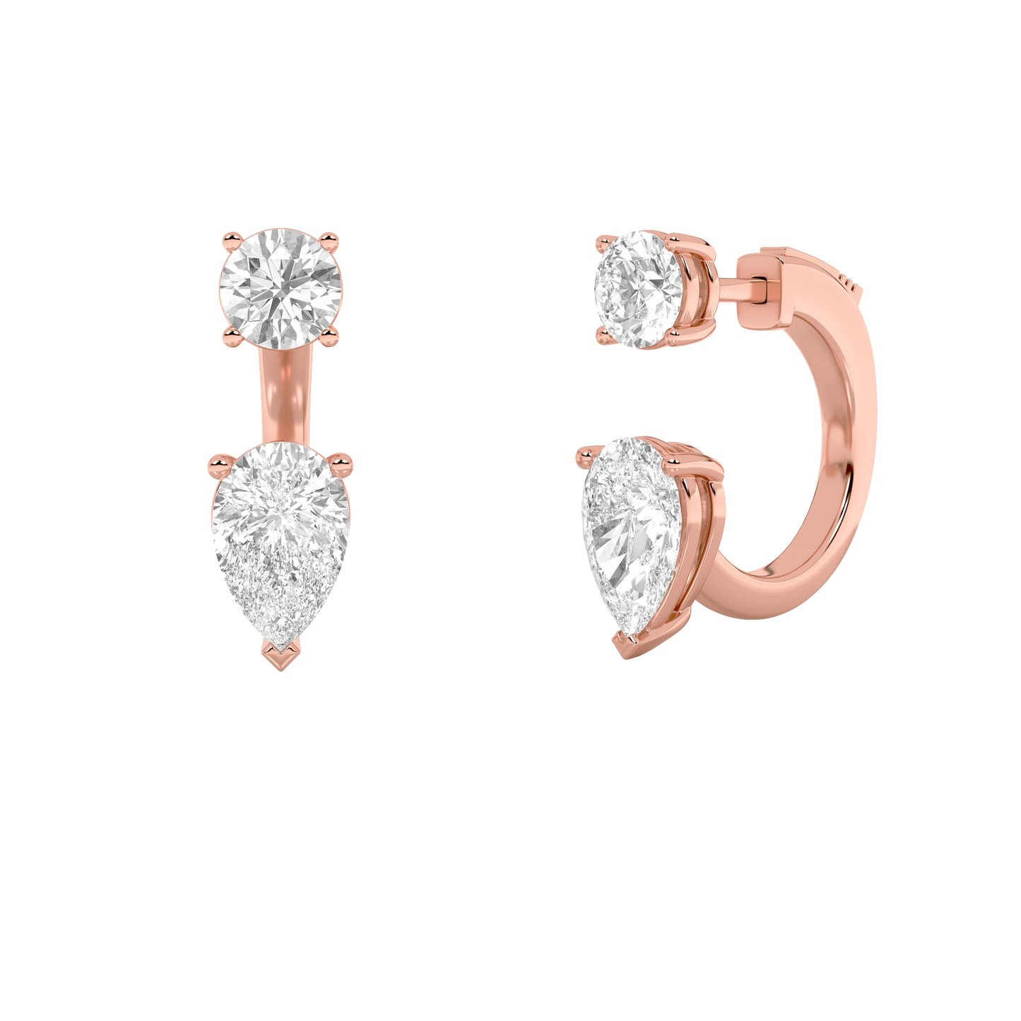 Gleaming Duo Hoop Earrings