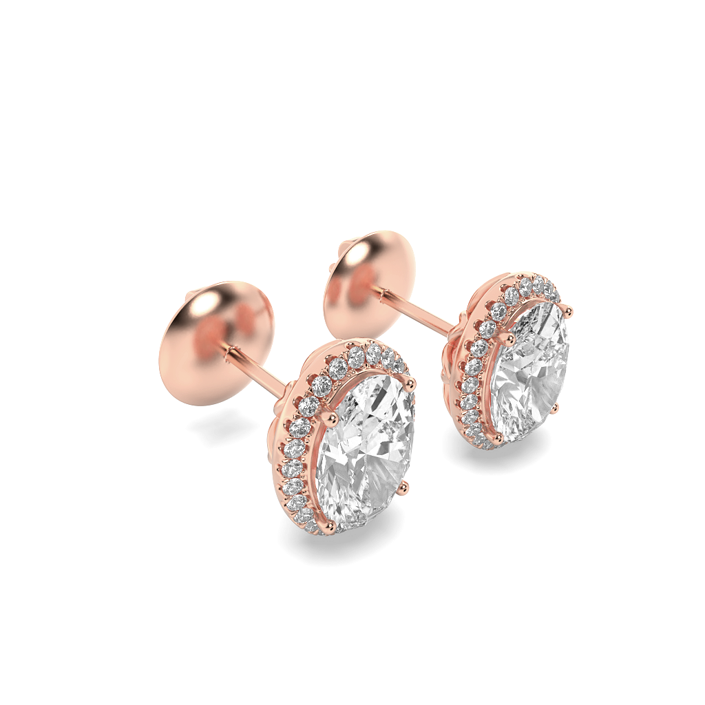 Halo Solitaire Glow Studs