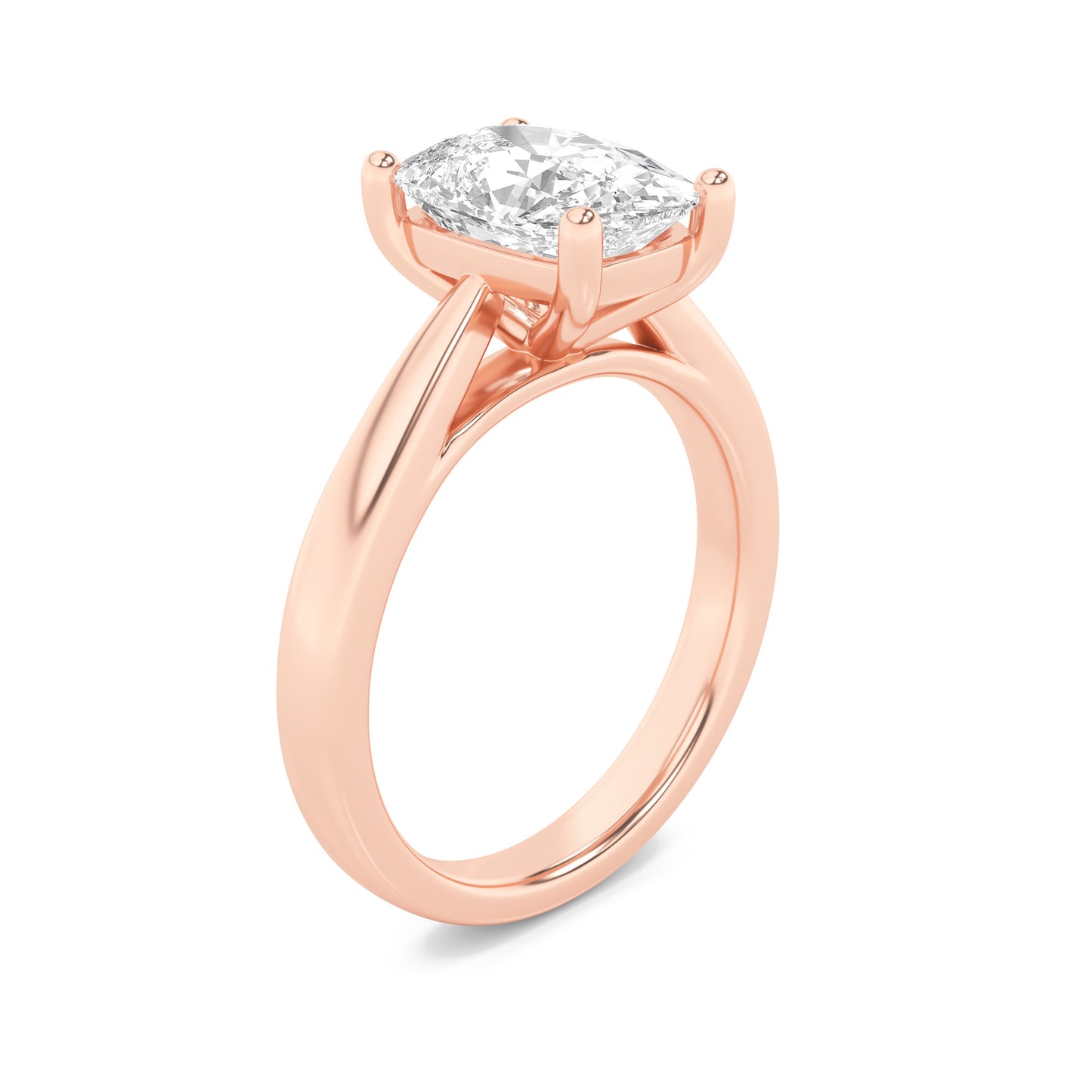 Cushion Spark Solitaire Ring