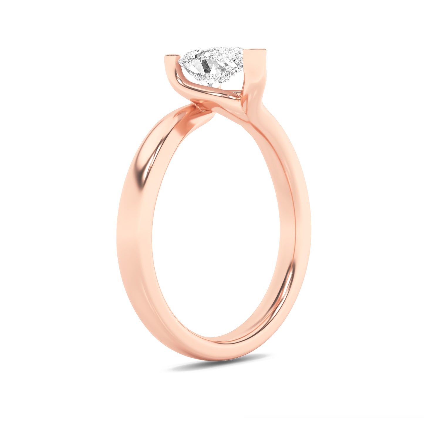 Pear Harmony Twist Ring