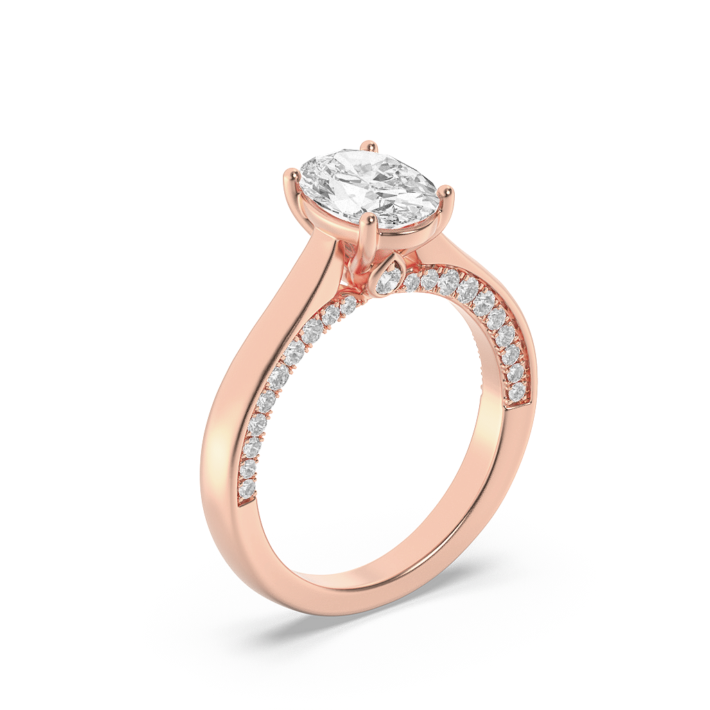 Oval Vision Solitaire Ring