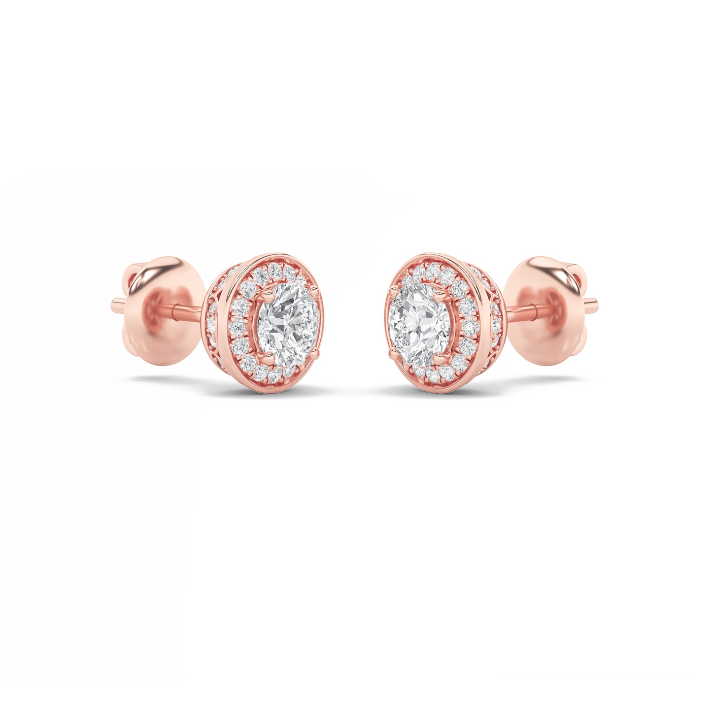 Eternal Round Halo Studs