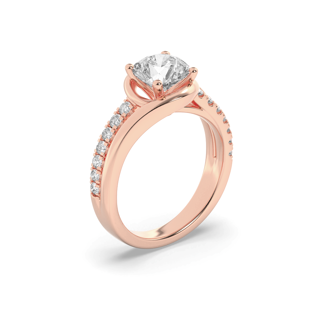 SolitaireTwist Diamond Ring