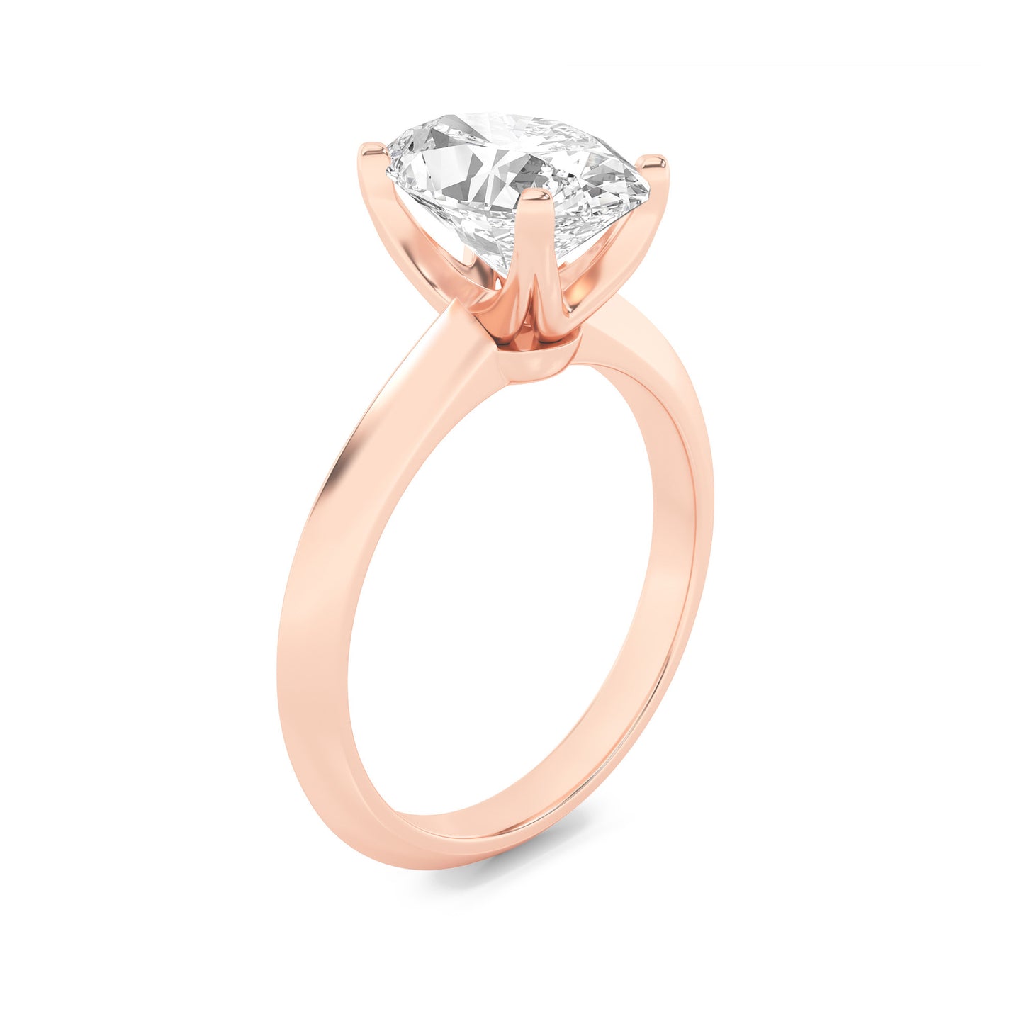 Oval Spark Solitaire Ring