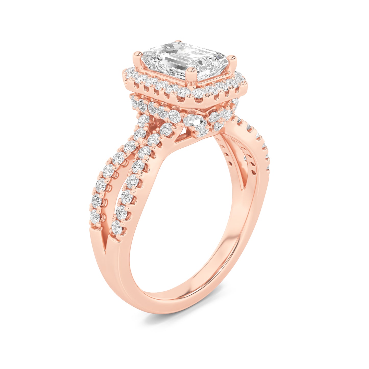 Heirloom Halo Solitaire Ring