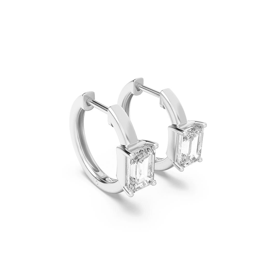 Emerald Dawn Curve Hoops