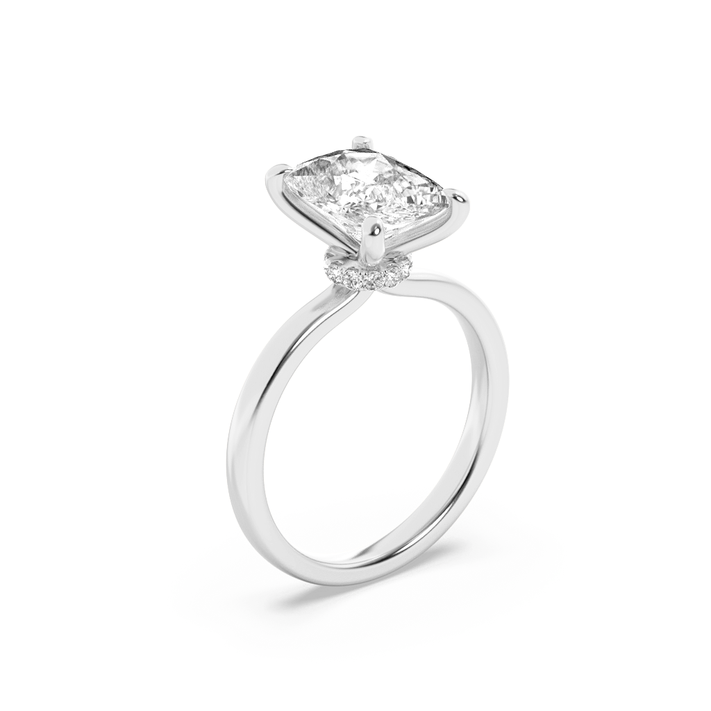 Whispered Promise Cushion Ring