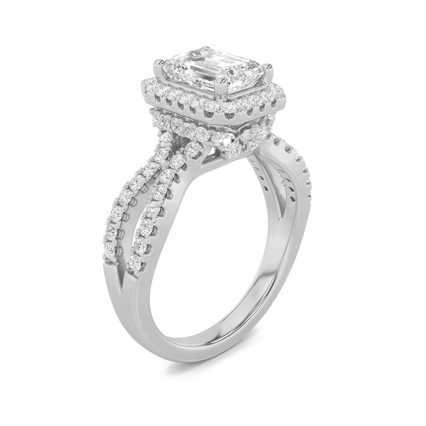 Heirloom Halo Solitaire Ring