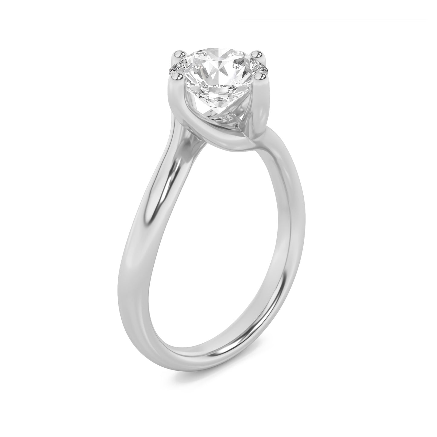 Infinite Flow Round Solitaire Ring
