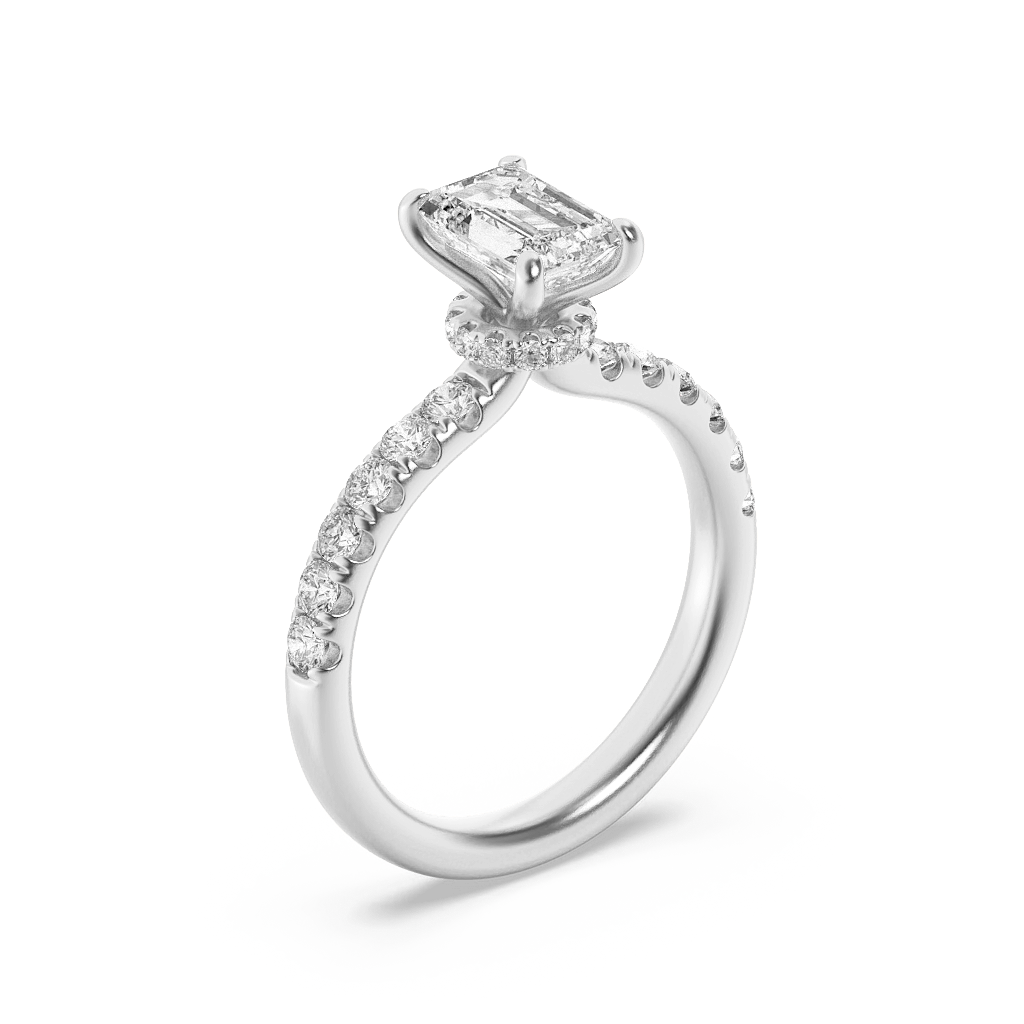 Lightstream Emerald Solitaire Ring