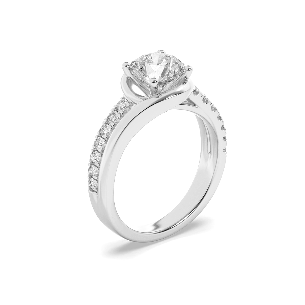 SolitaireTwist Diamond Ring