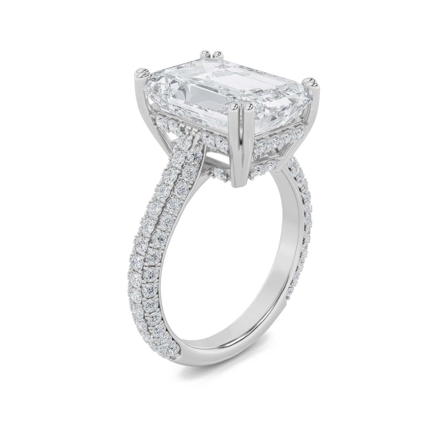 Emerald Dreamscape Halo Ring