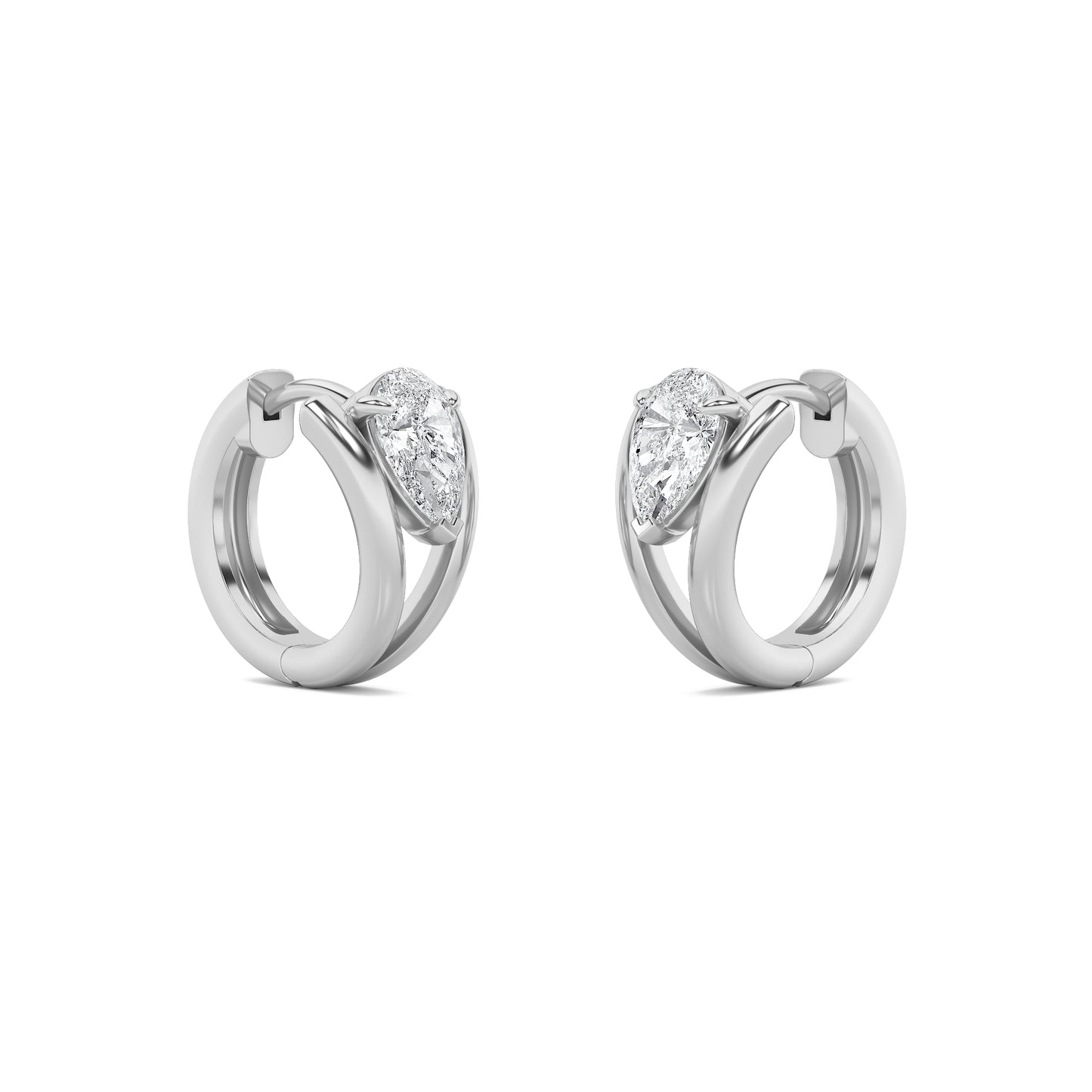 Dual Glow Statement Hoops