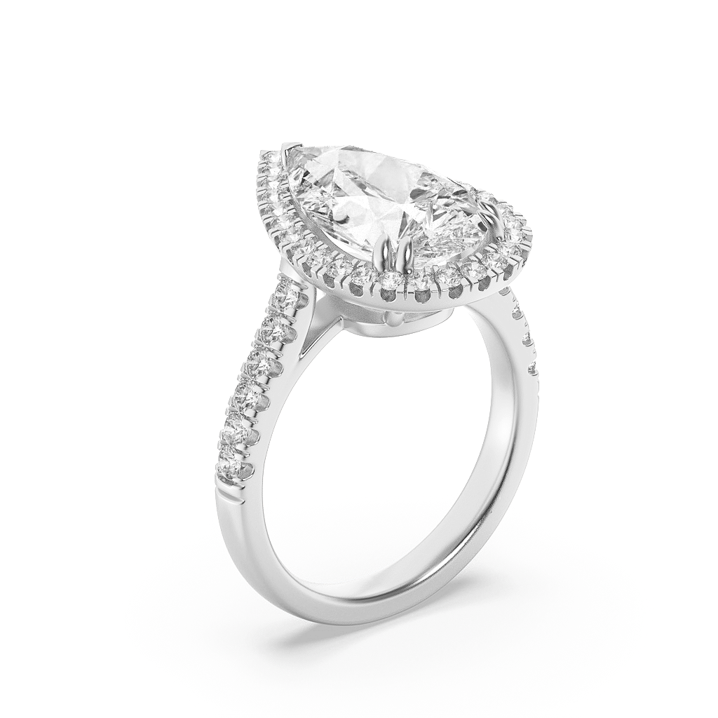 Majestic Pear Illumina Ring