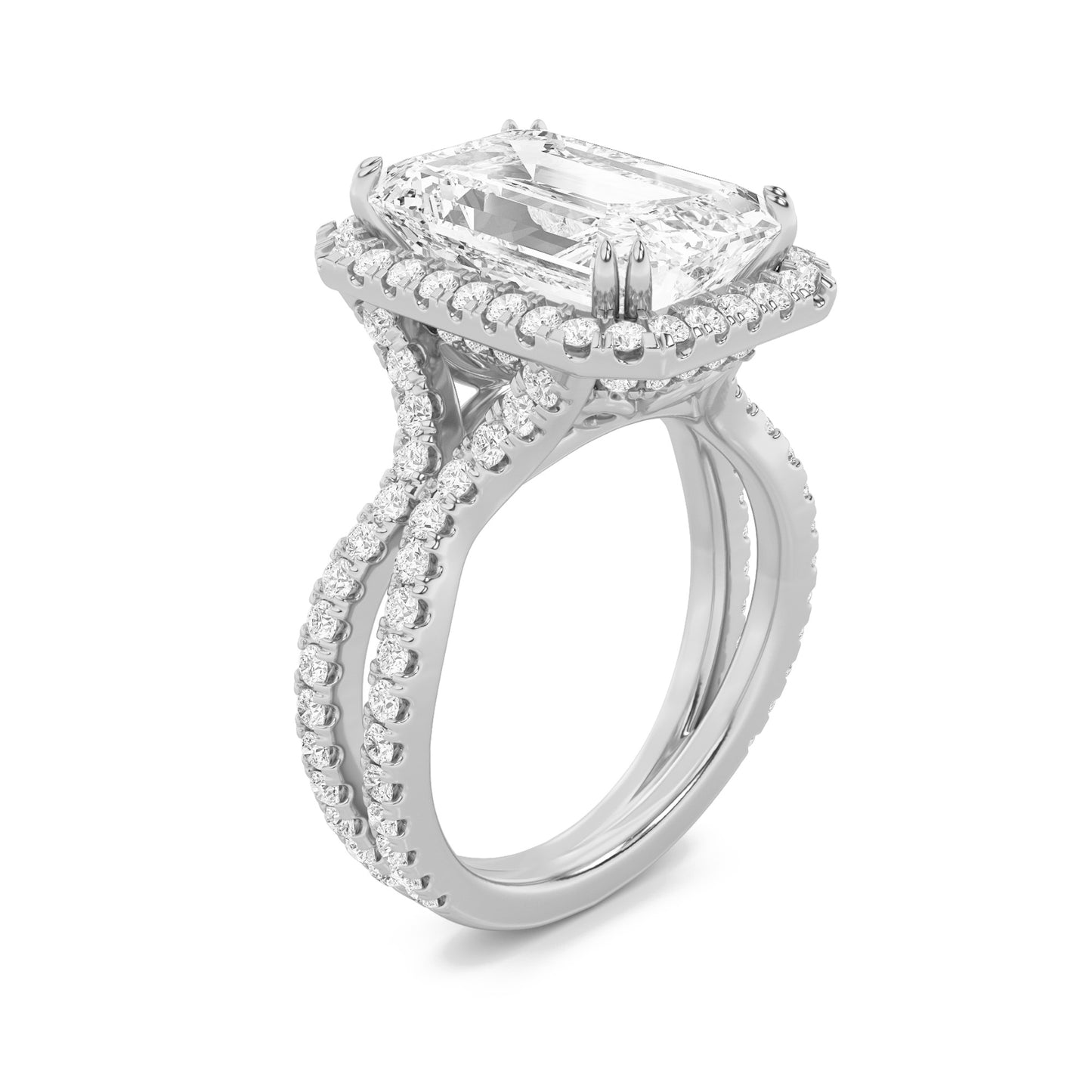 Elegant Halo Engagement Ring