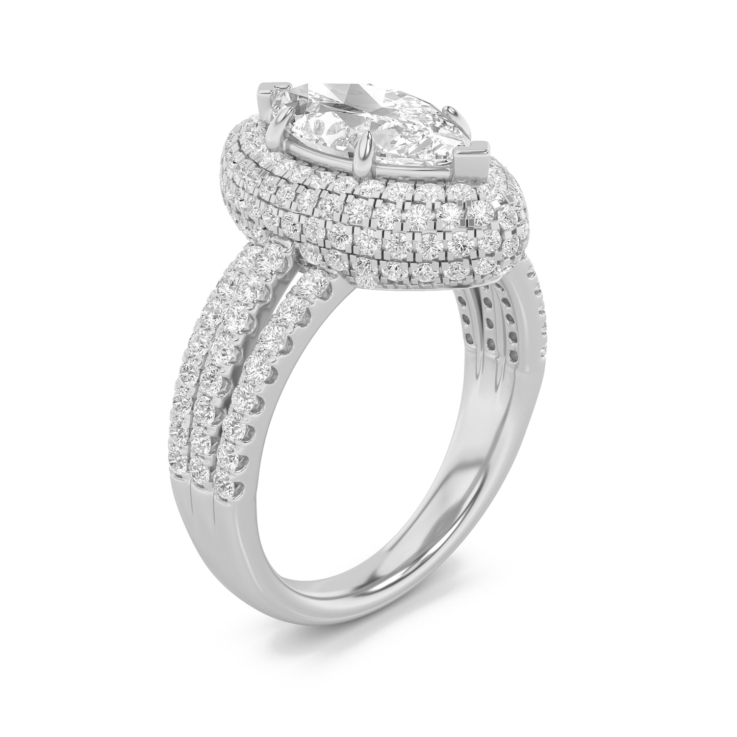 Marquise Halo Legacy Ring