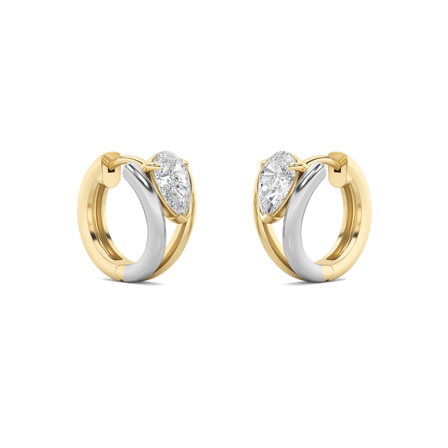 Dual Glow Statement Hoops