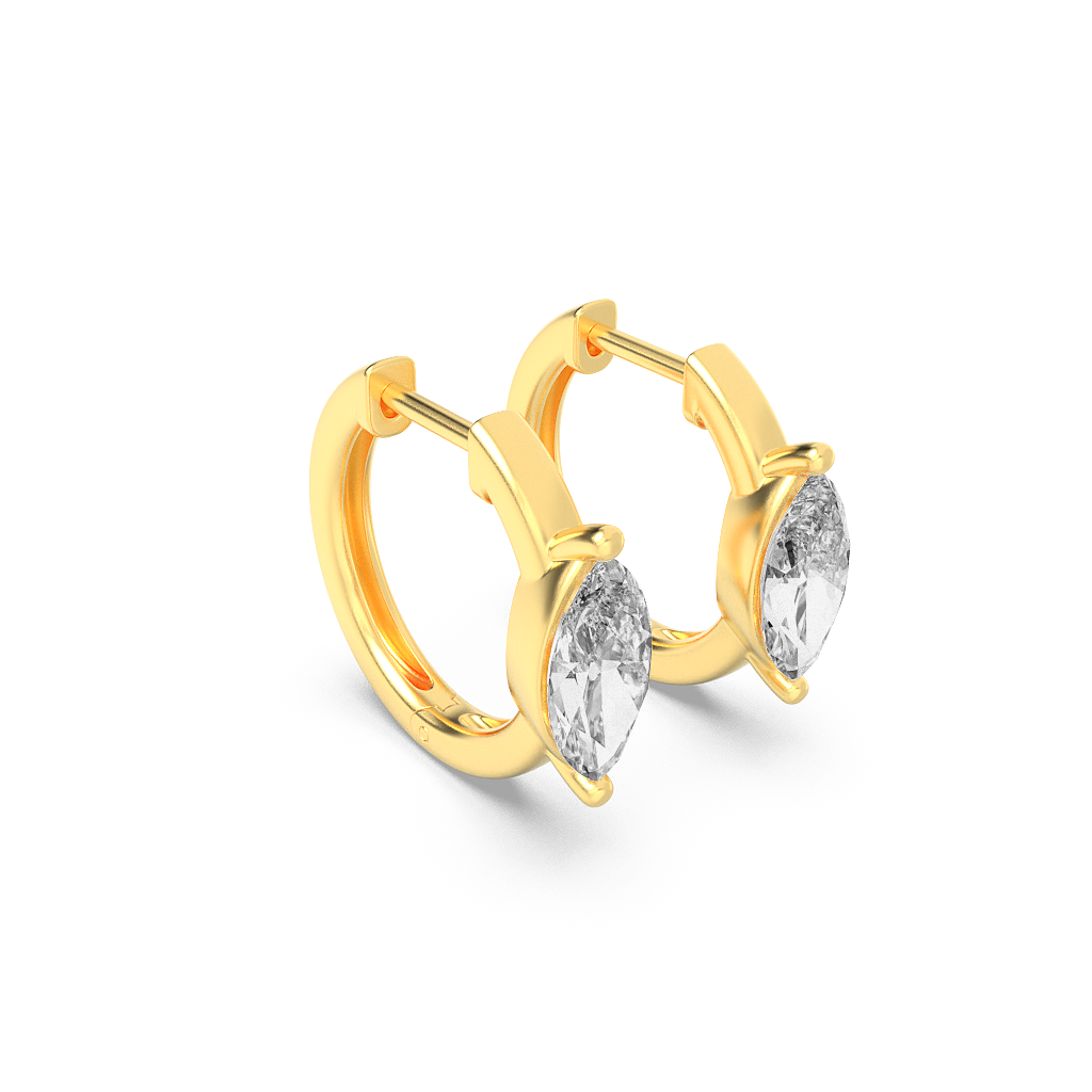 Marquise Dawn Curve Hoops