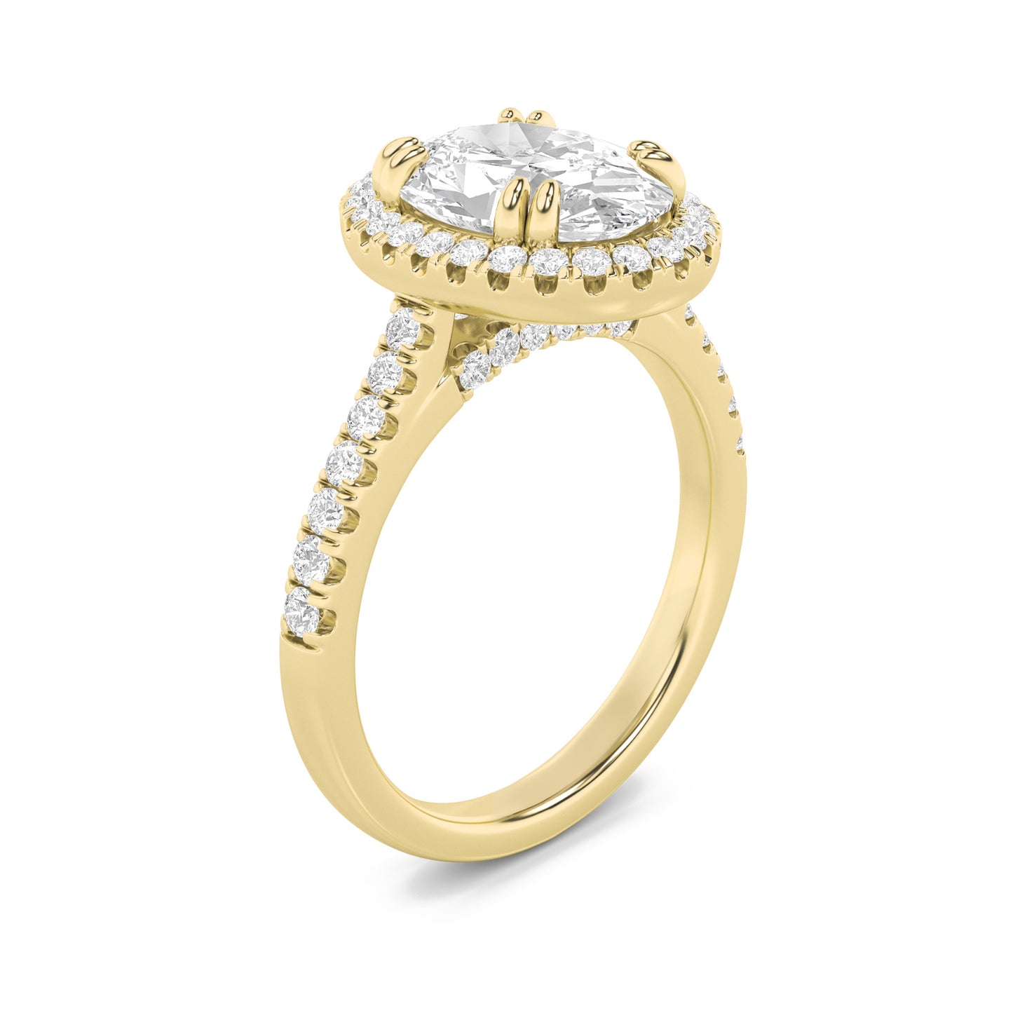 Oval Enchant Halo Ring