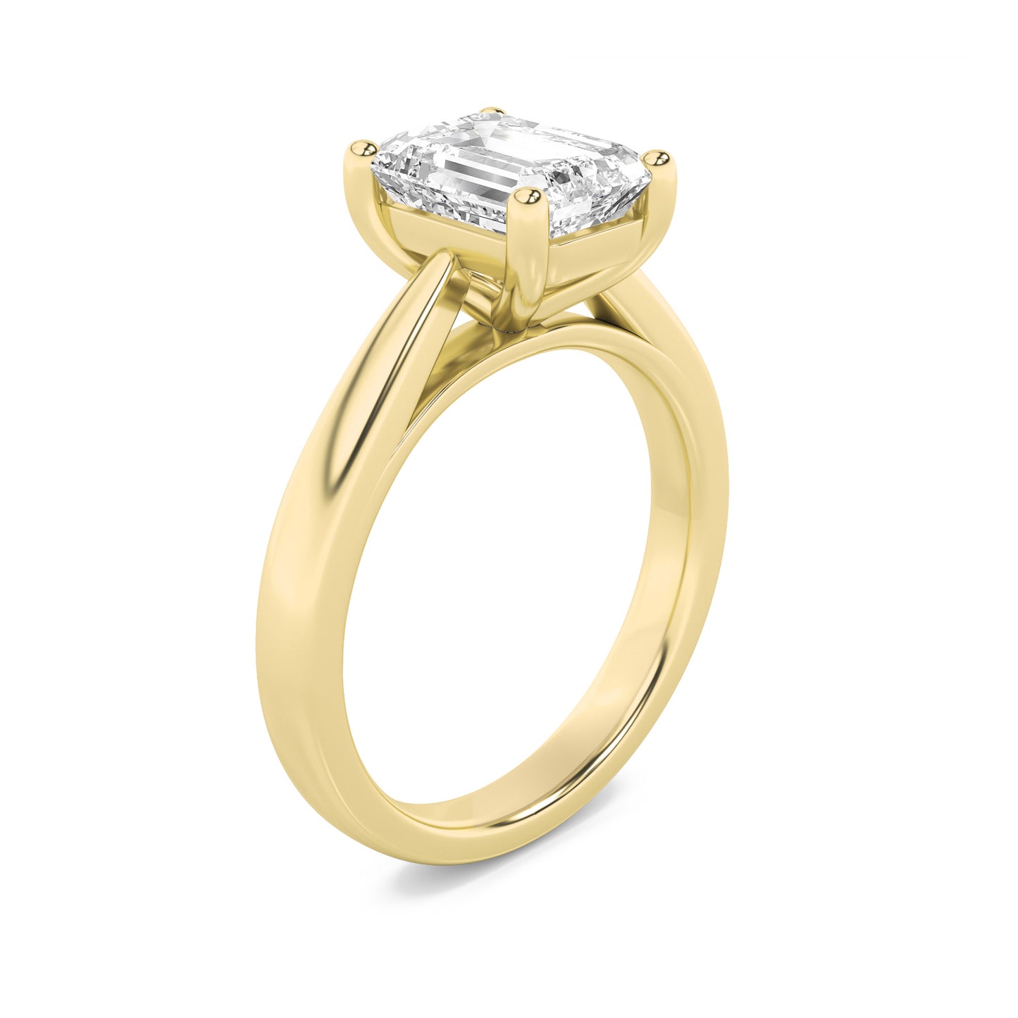 Emerald Spark Solitaire Ring