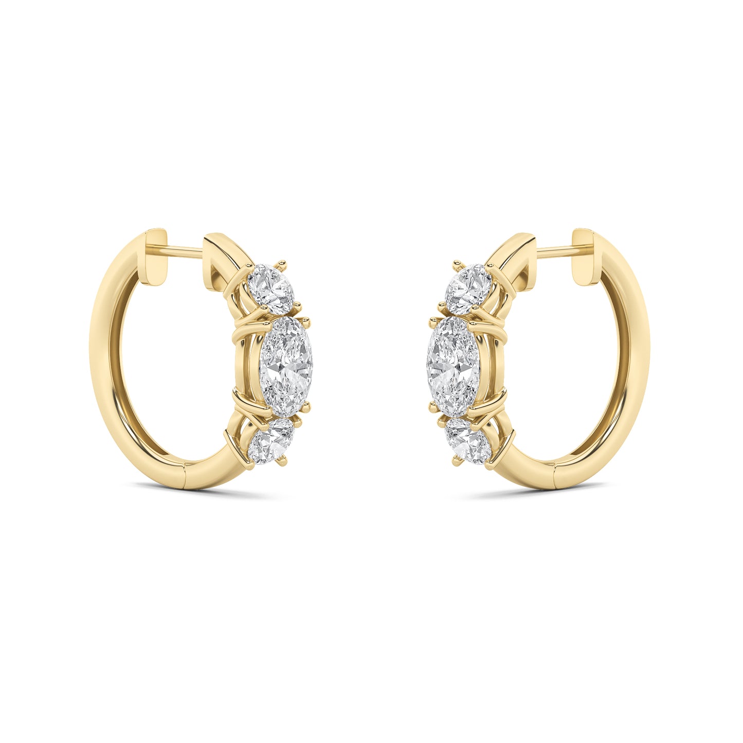 Stellar Glow Diamond Hoops