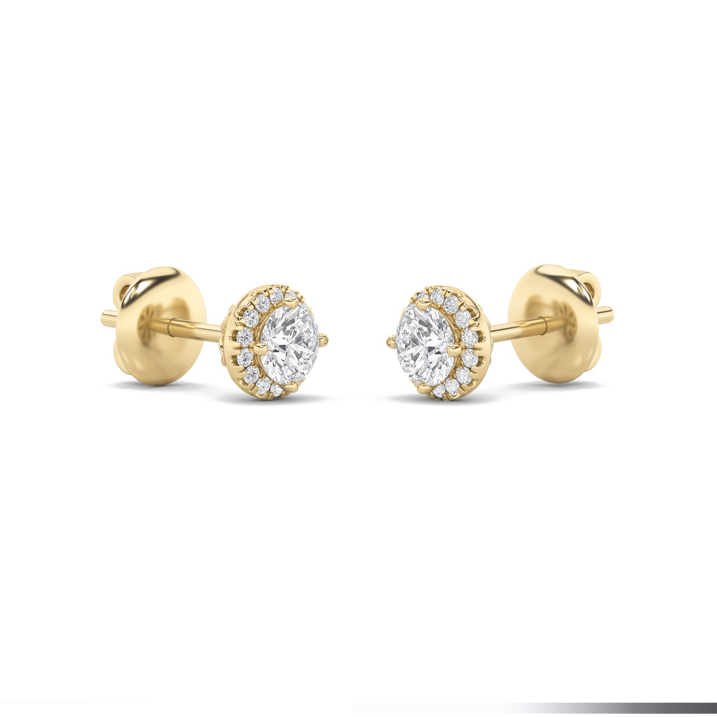 Luminary Round Halo Studs