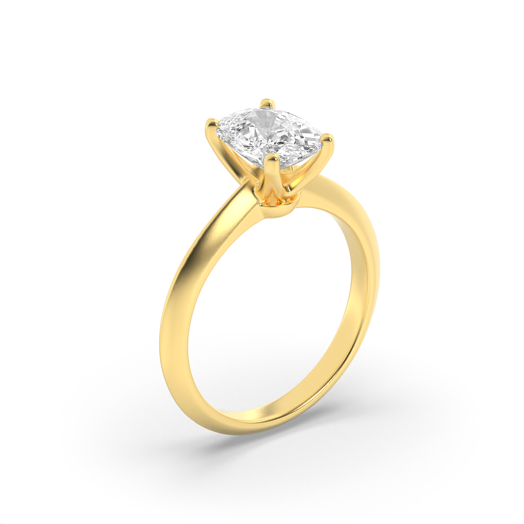 Classic Embrace Cushion Ring