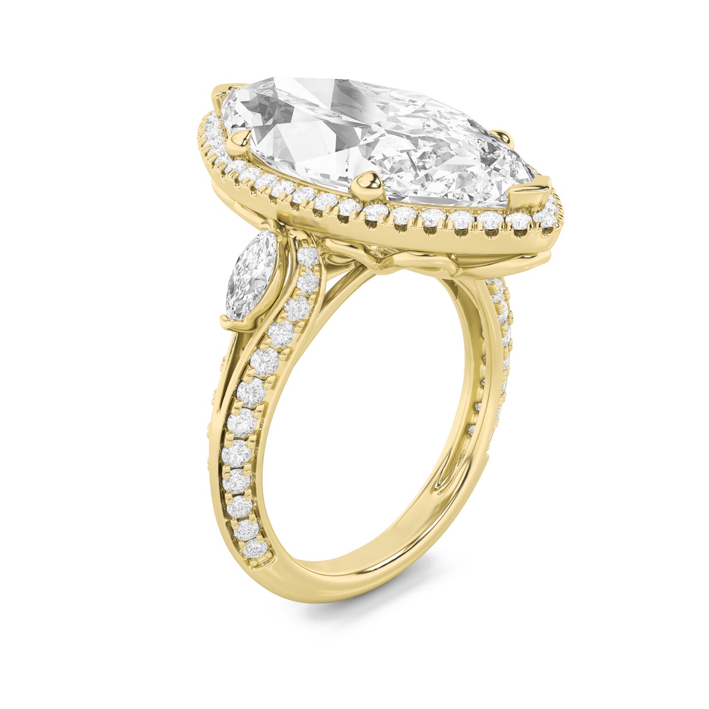 Marquise Halo Sparkle Ring