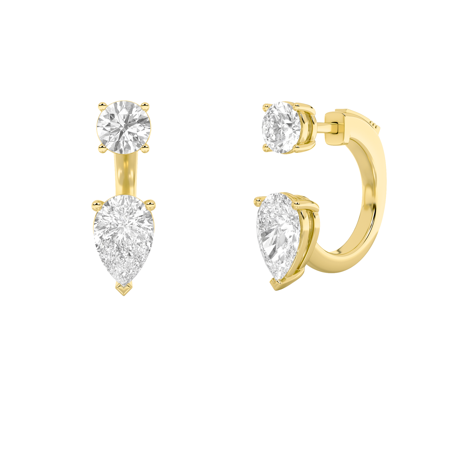 Gleaming Duo Hoop Earrings