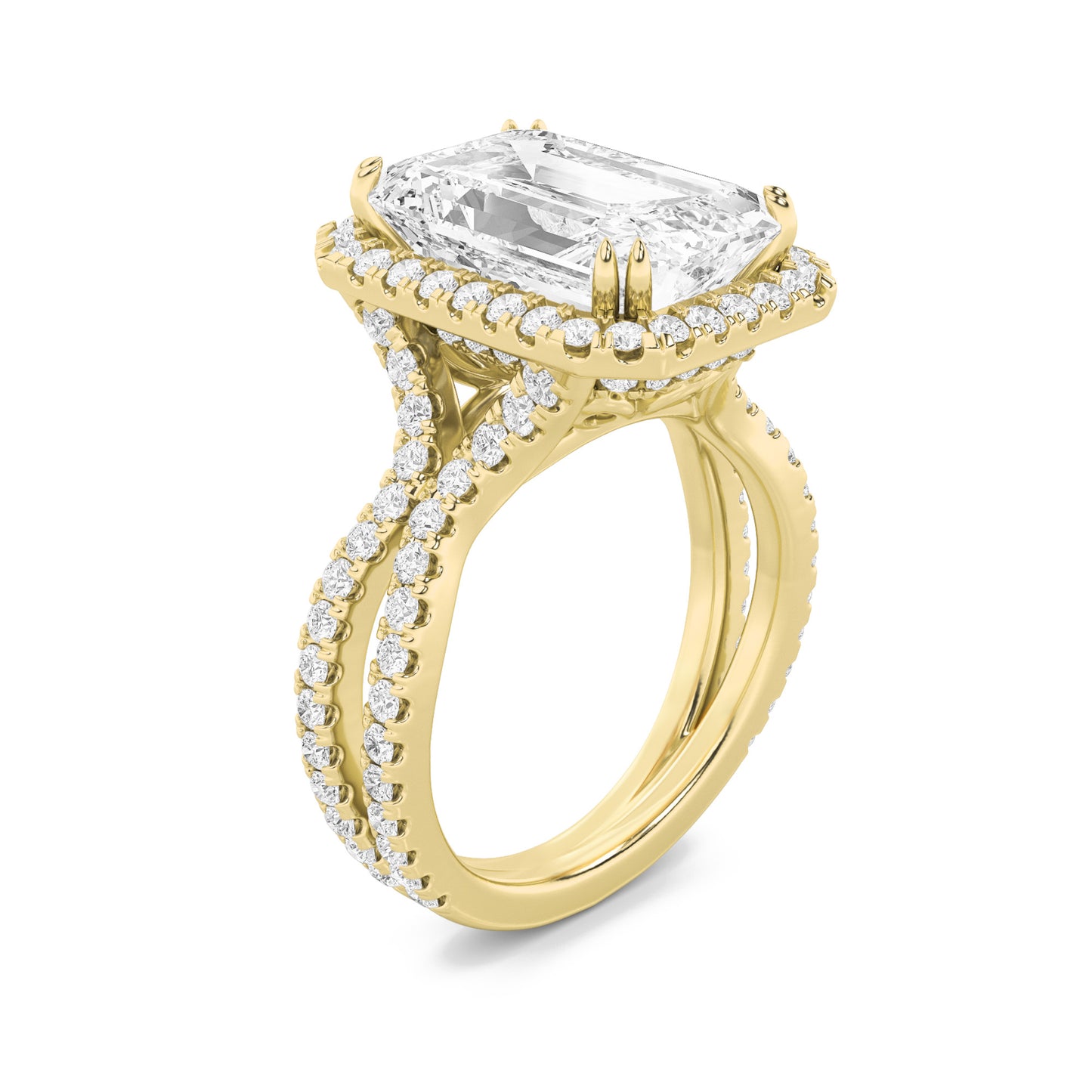 Elegant Halo Engagement Ring