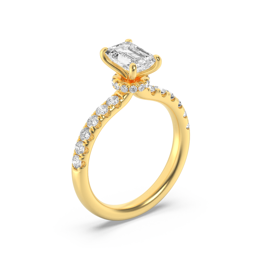 Lightstream Emerald Solitaire Ring