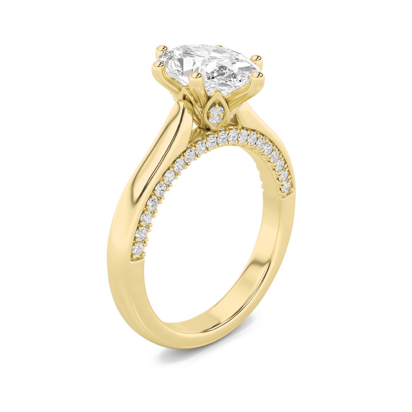 Enchanted Marquise Pavé Solitaire
