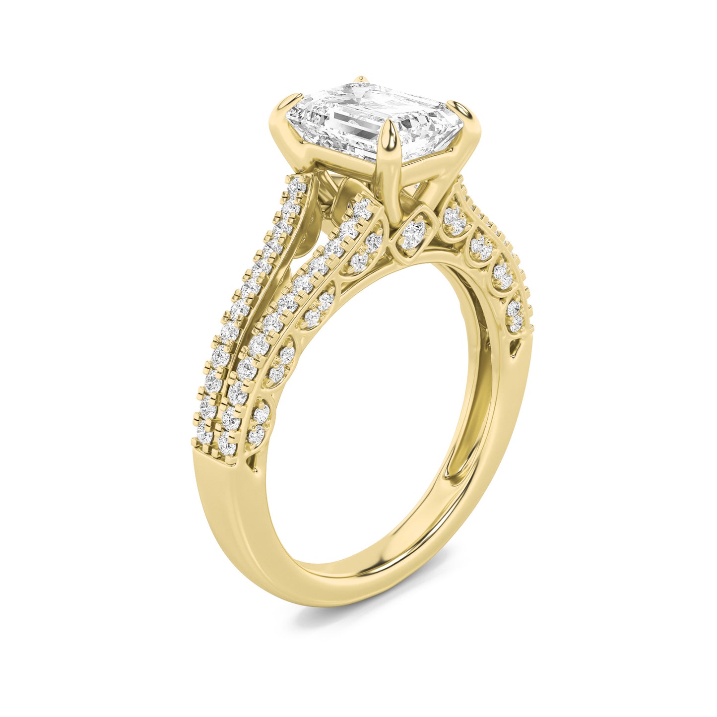 Serenade Splendor Emerald Ring