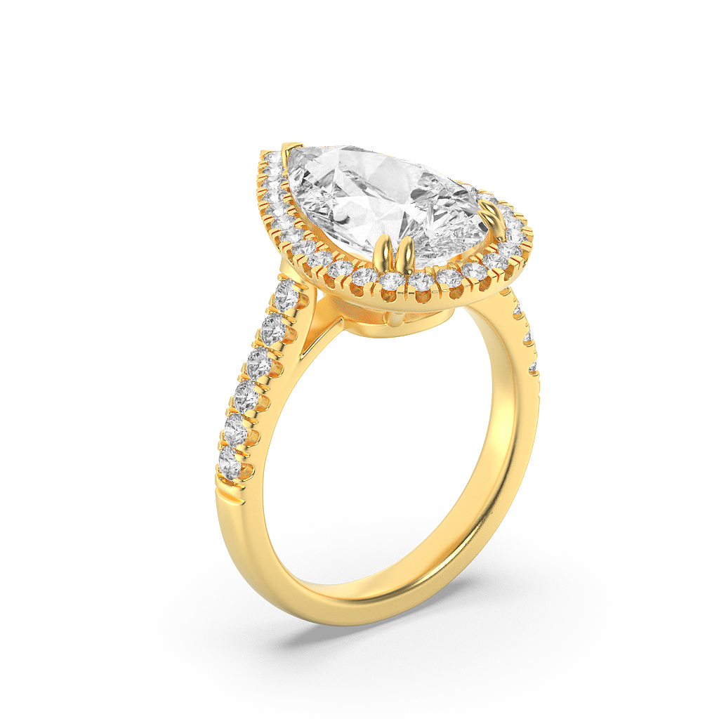 Majestic Pear Illumina Ring