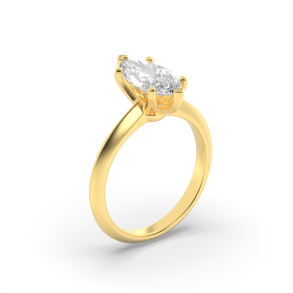 Marquise Spark Solitaire Ring