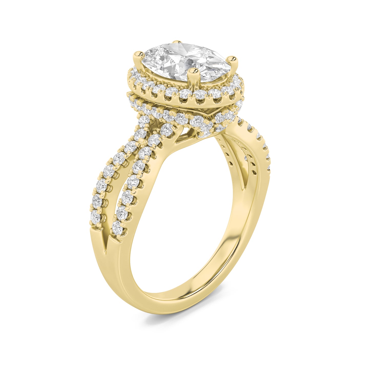 Enchanted Halo Oval Ring