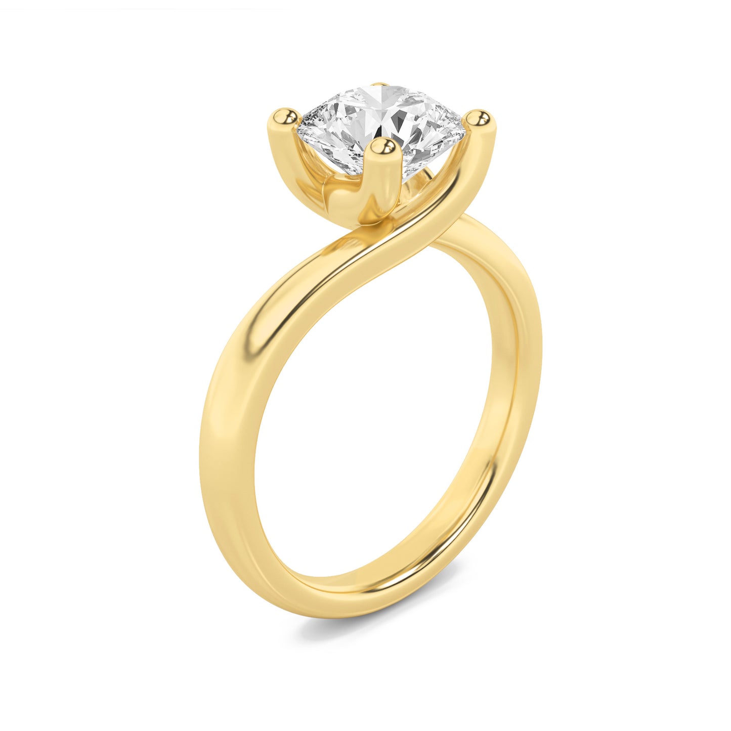 Round Harmony Twist Ring