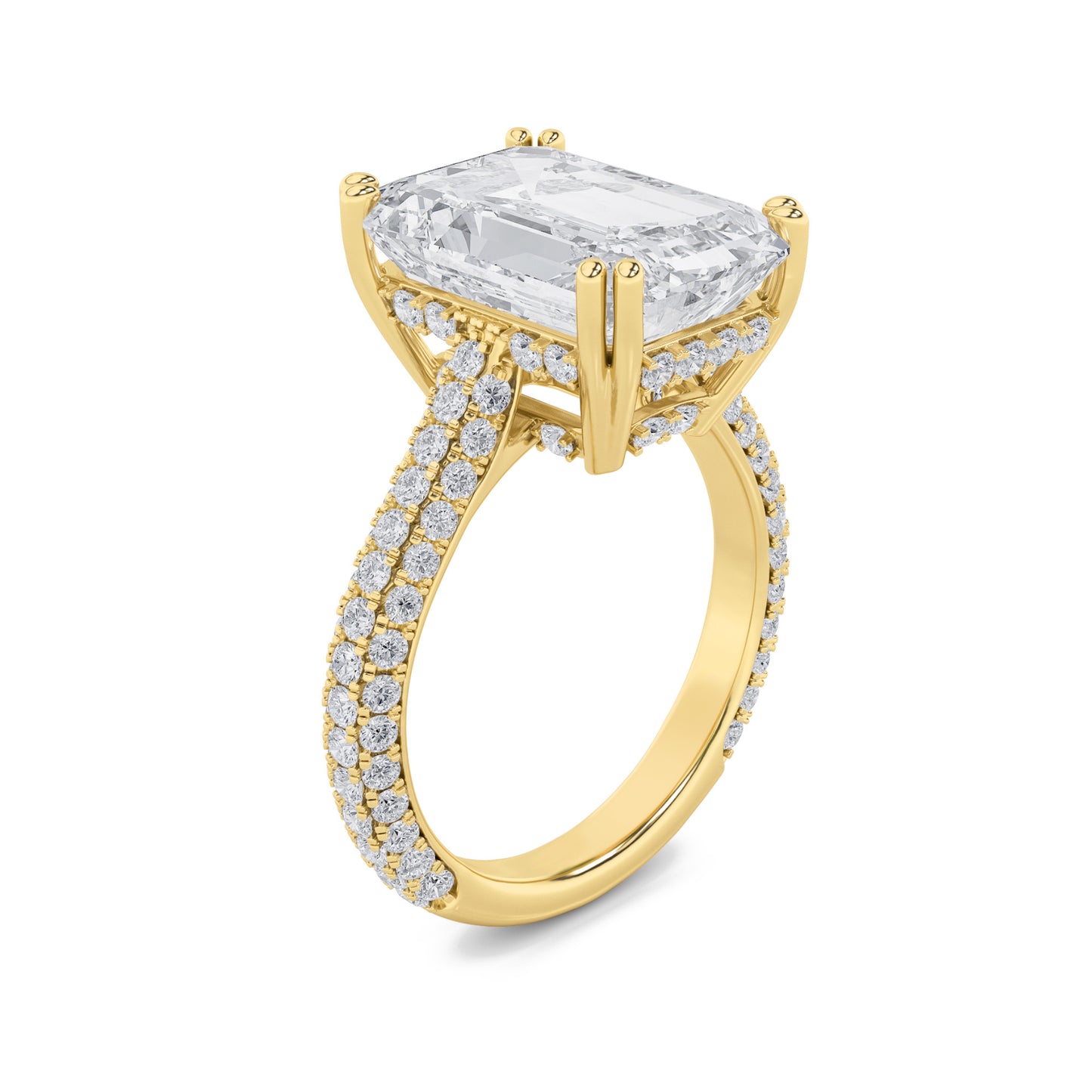 Emerald Dreamscape Halo Ring