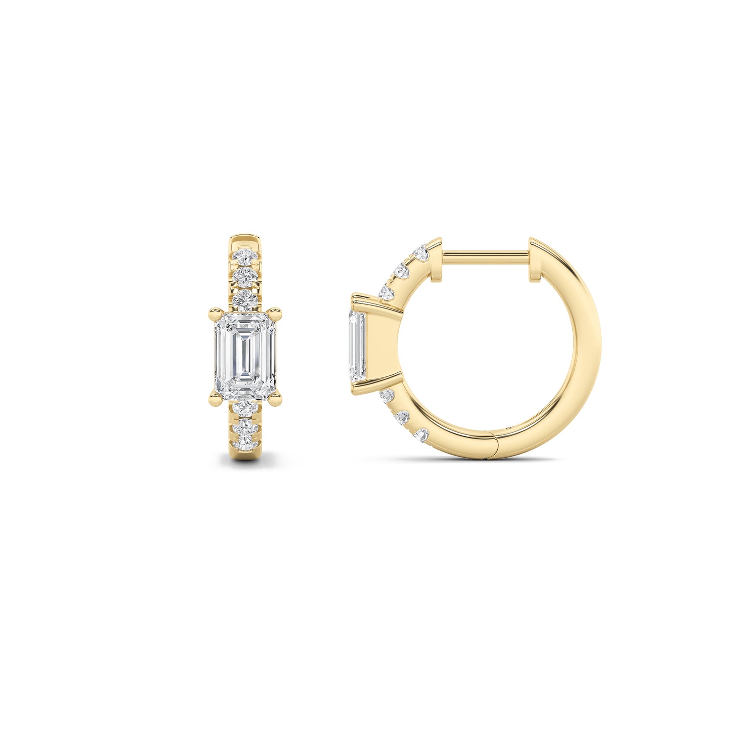 Solara Emerald Hoops