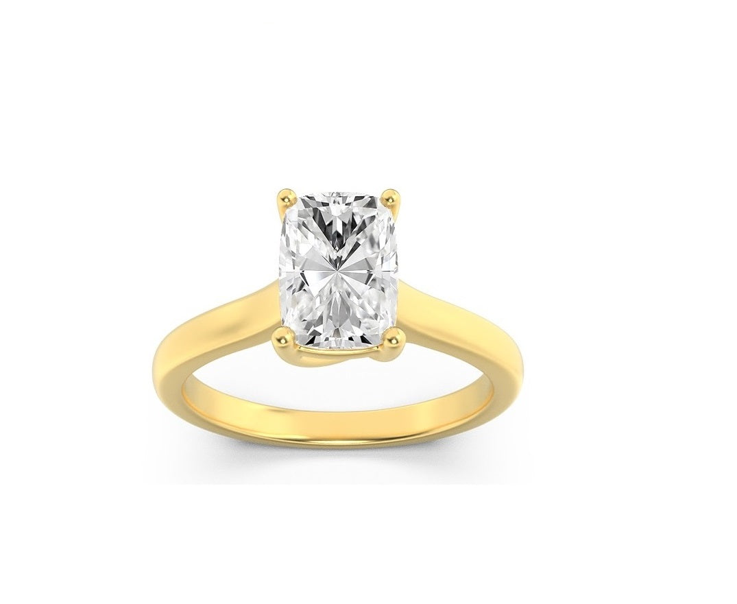 Celestial Cushion Solitaire Ring