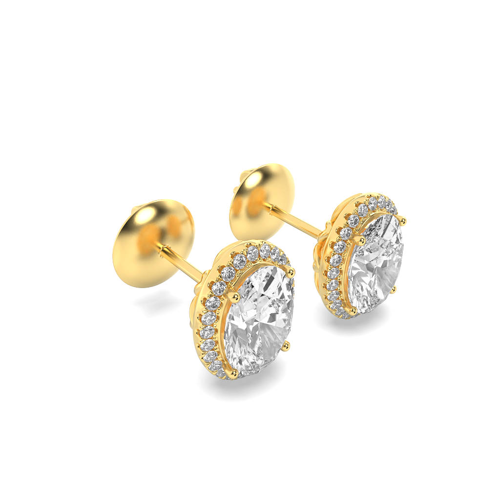 Halo Solitaire Glow Studs